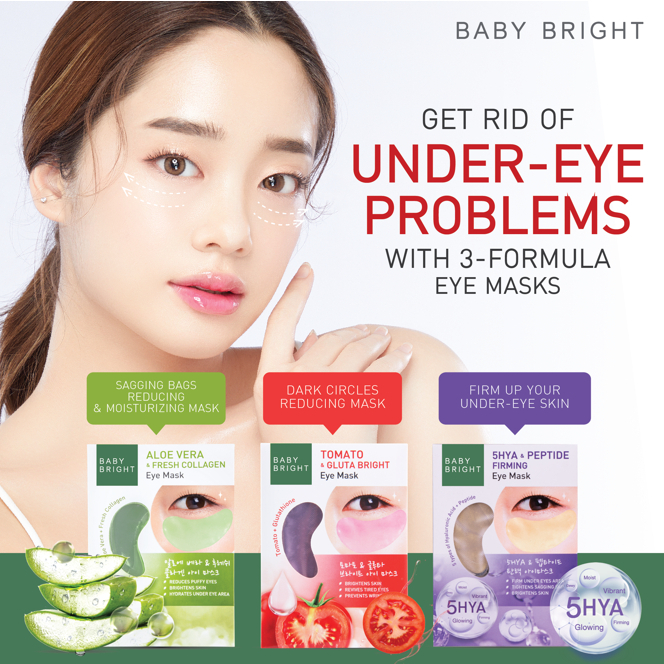 BABY BRIGHT Eye Mask (Tomato /5Hya /Aloe Vera) เบบี้ ไบร์ท อายมาส์ก แผ่นมาสก์บำรุงใต้ตา 2.5g x 1 คู่ - รูปที่ 2