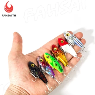 แพ็คกล่อง5ชิ้น5สี เหยื่อตกปลา กระดี่เหล็กVIB บอดี้สวยตา3D ขนาด5/7/10/15/20g