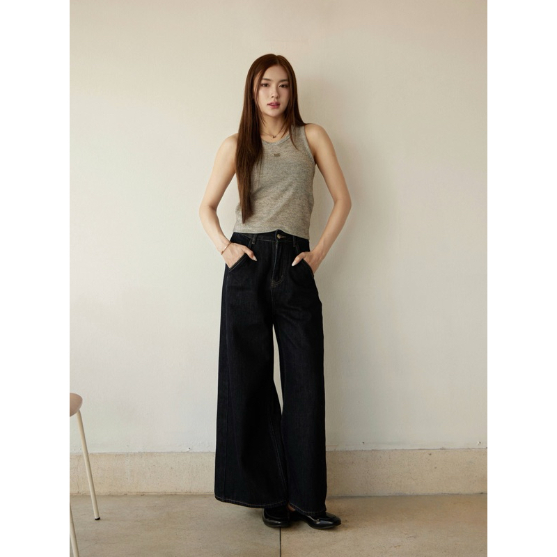Roomry.n - Holly jeans กางเกงยีนส์ เอวสูง ขากระบอกบาน