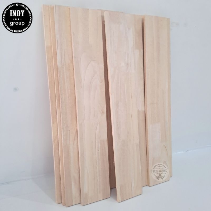 ไม้แผ่น หนา 12mm กว้าง 10cm ยาว 10-70 cm ไม้ยางพาราประสาน ไม้ยางพาราแผ่น ตัดตามสั่งได้