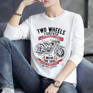 TL-1077 เสื้อยืดแขนยาวผ้านิ่มเด้ง ผ้านุ่มมากมีให้เลือก2สี ขาว/ดำ