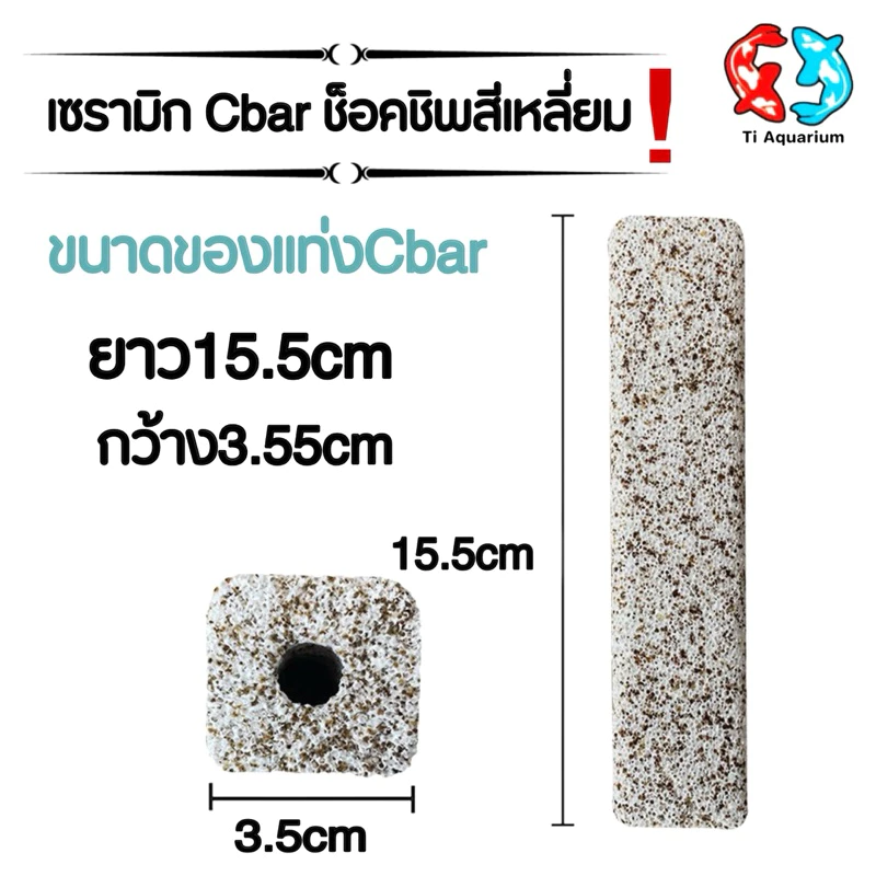 Cbar เซรามิกซีบาร์ วัสดุกรองแท่ง 15.5×3.5cm 6 แบบ thumbnail 5