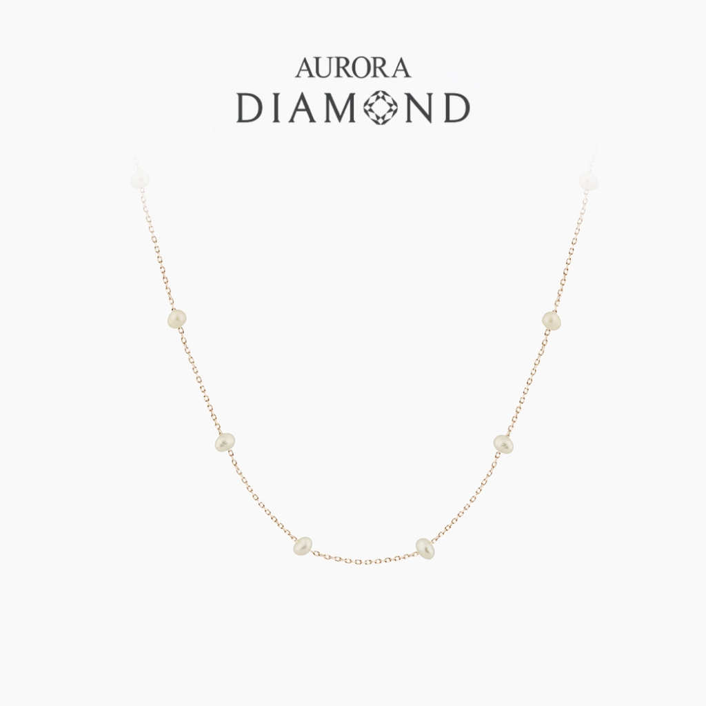 AURORA สร้อยคอมุกเเท้ Bright Pearl Collection MMDC015