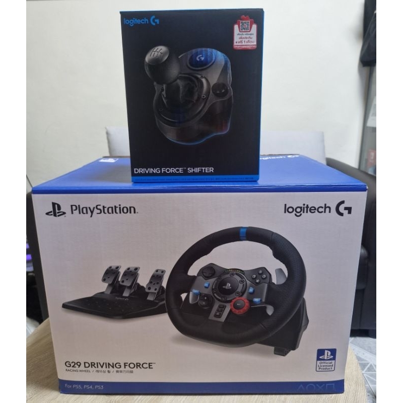 อุปกรณ์ ps5 : PlayStation 5 (มือสอง) Logitech G29 ชุดจอยพวงมาลัย แป้นเหยียบ พร้อมเกียร์ Driving Forc