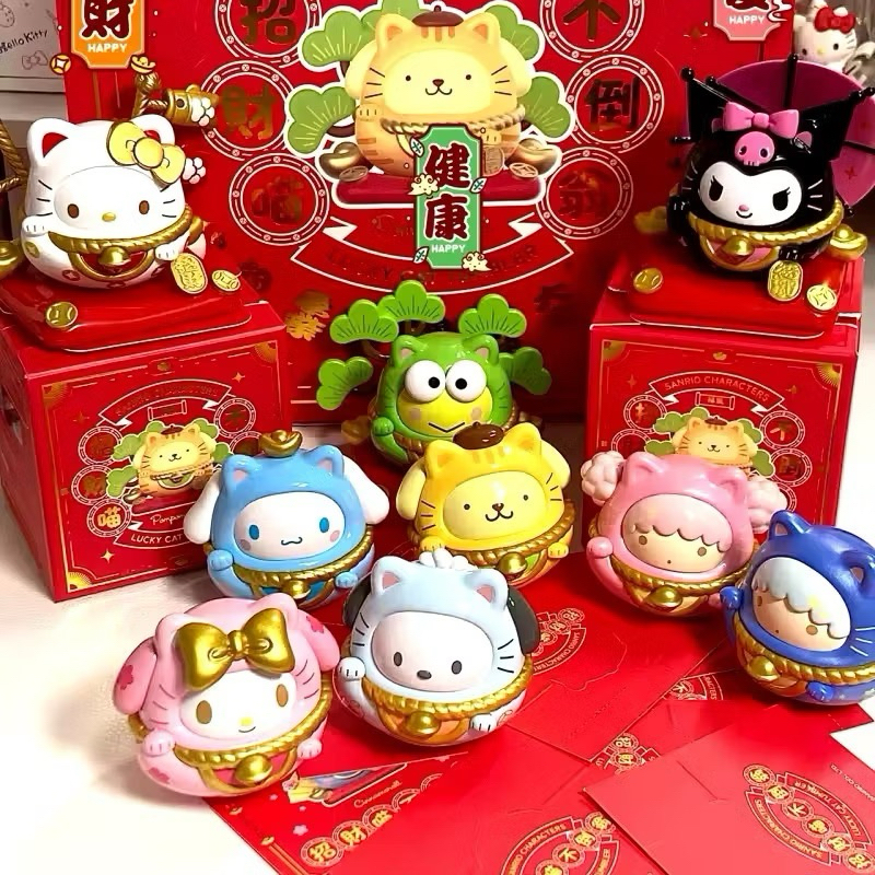 Sanrio Lucky Cat สุ่มซาริโอ้ดารุมะสุดน่ารัก