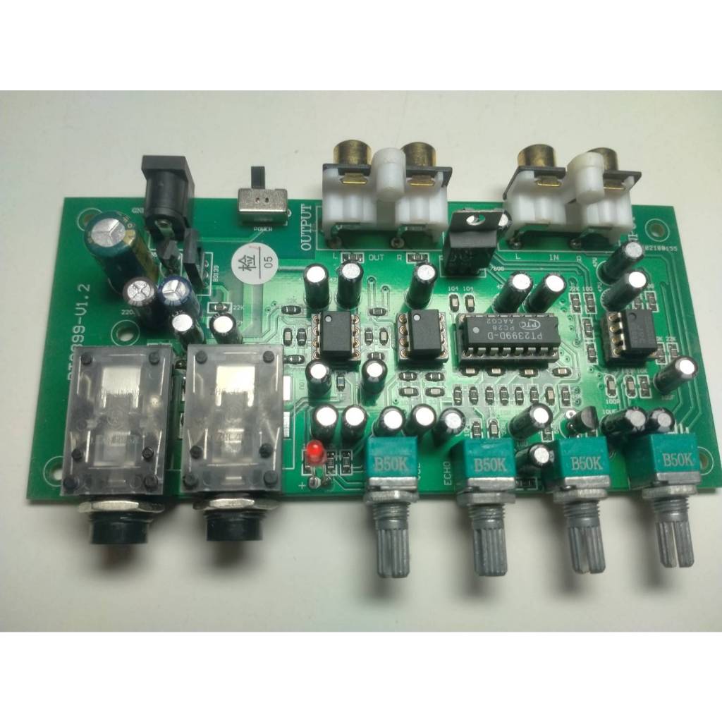 PT2399 5532DD ปรีไมค์ ระบบเสียงเอคโค่+ดีเลย์เสียงกังวาลชัดใส