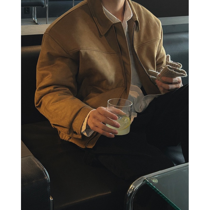 Suede padding jacket (wayne)