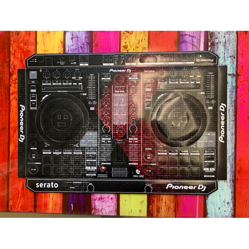 Skin cover dj for DDJ SR2 สติกเกอร์ติดเครื่องDJ สำหรับเครื่องเล่นDJ รุ่น DDJ SR2 สติกเกอร์