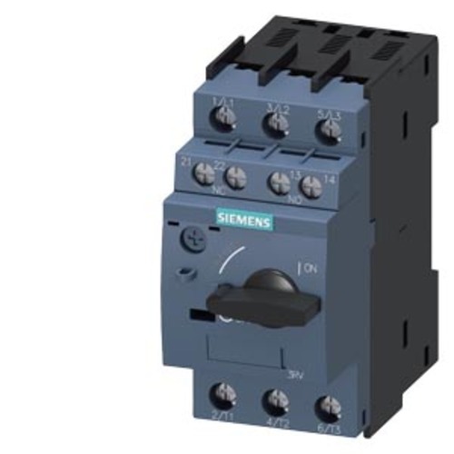 3RV6011-0AA15 Circuit breaker size S00 for motor protection, CLASS 10 A-release 0.11...0.16 A N-rele