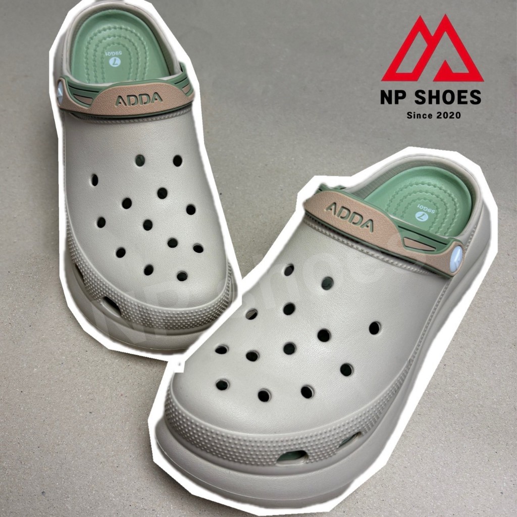 รองเท้าหัวโต ADDA รุ่น 59G01-W1 SIZE (4-7) สำหรับหญิง มีสายรัดหลังเพิ่มความกระชับ นุ่มสวมใส่สบาย เสริมส้นสูง 2.5 นิ้วค่ะ - รูปที่ 4