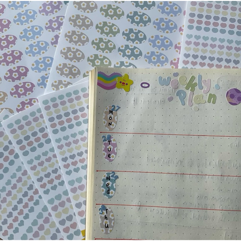 สติกเกอร์ลายสก็อต/ดอกไม้/ลายพิเศษ(ออกแบบเองของไทยไม่ซ้ำใครค่ะ)