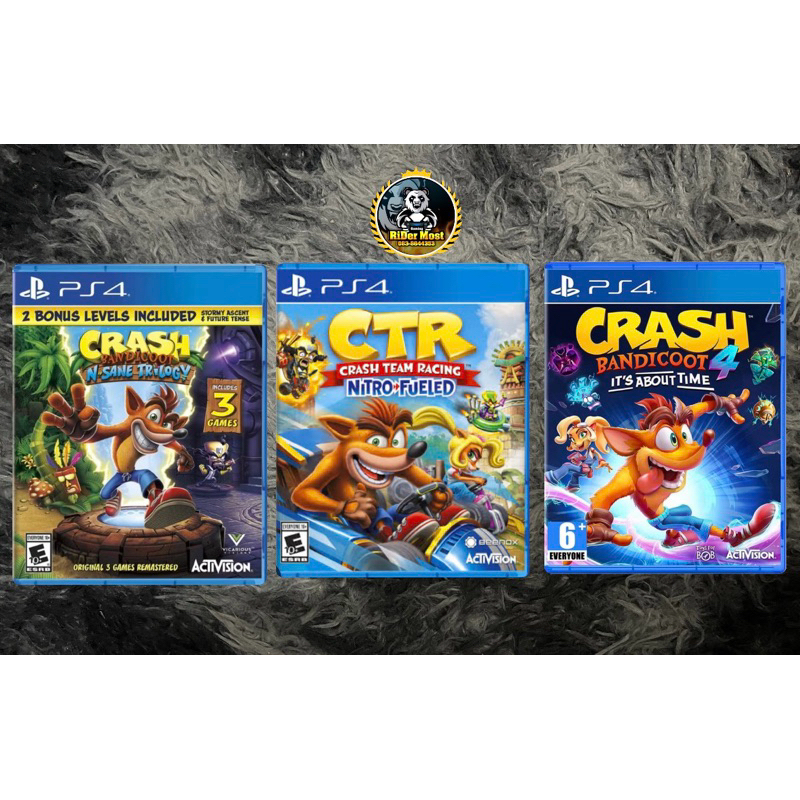 [Ps 4] CTR , CRASH รวมภาค (Zone 3)[EN] แผ่นมือ 2 พร้อมส่ง!!