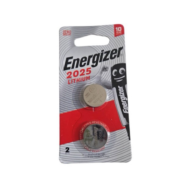 ถ่านEnergizer Lithium 3V CR2025 แพคคู่2ก้อน