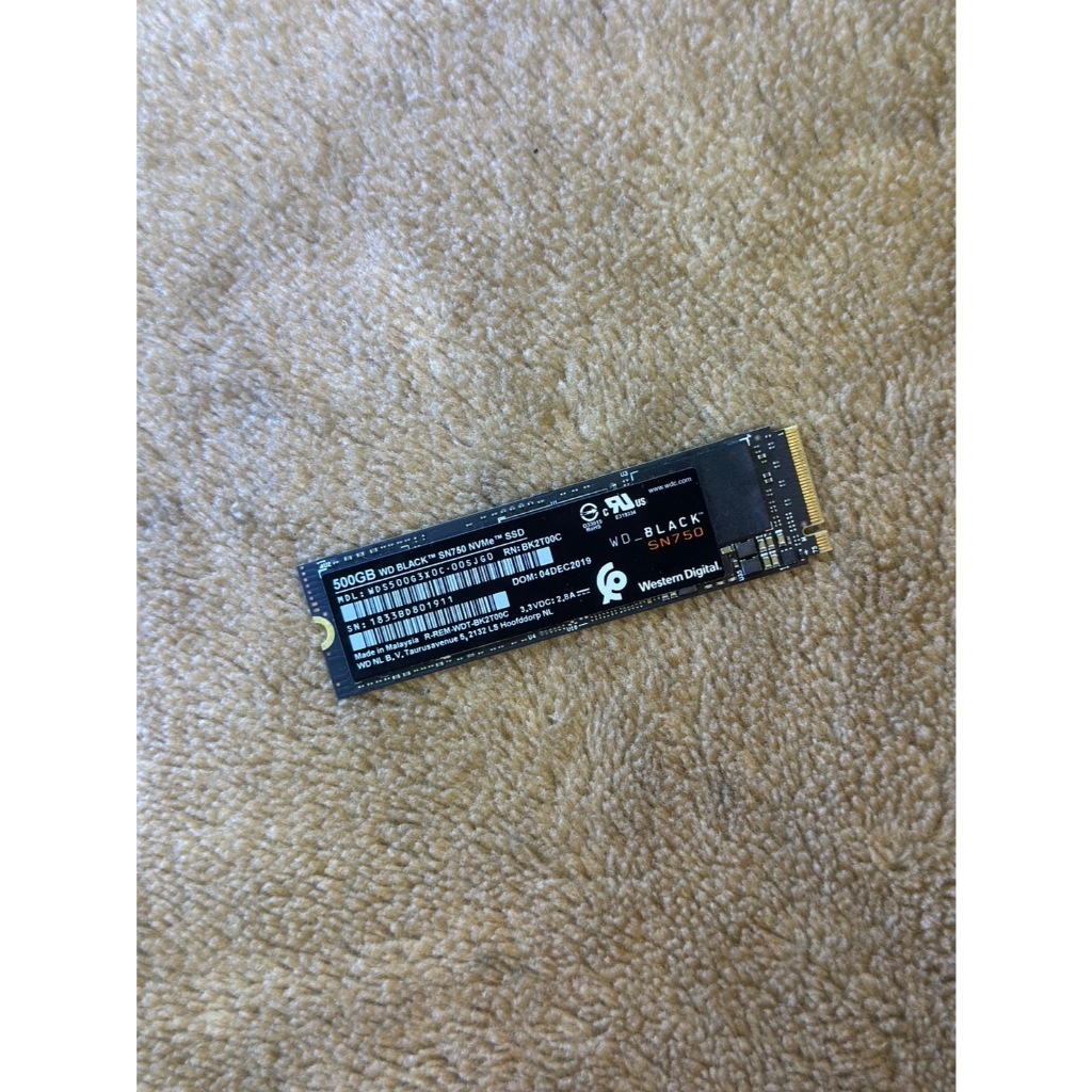 500 GB SSD (เอสเอสดี) WD BLACK SN750 PCIe/NVMe M.2 2280 (WDS500G3X0C)