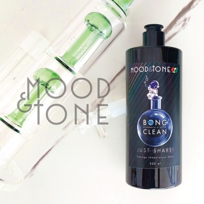 น้ำยาล้างบ้อง Mood&Tone Bong Cleanser แค่เขย่าบ้องก็สะอาด ใส ใช้งานง่าย Free Ziplock Bag