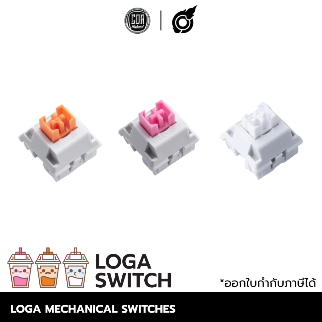 สวิตช์ LOGA MECHANICAL KEYBOARD SWITCHES : NOMYEN / CHATHAI (35 pcs / box )  BY CDR