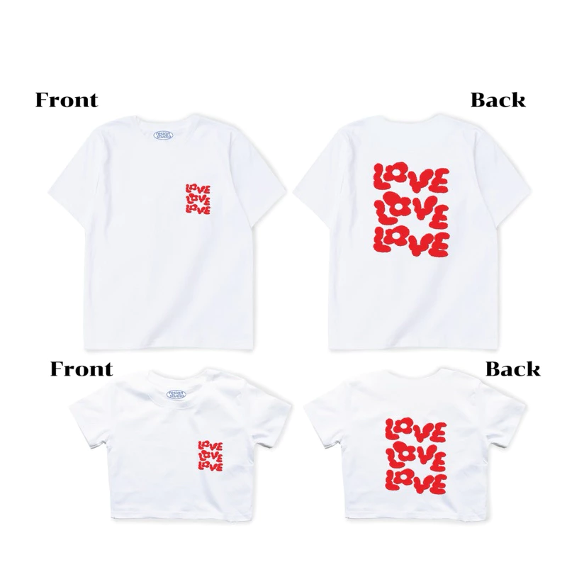 resign studio - crop&oversize ลาย love love love