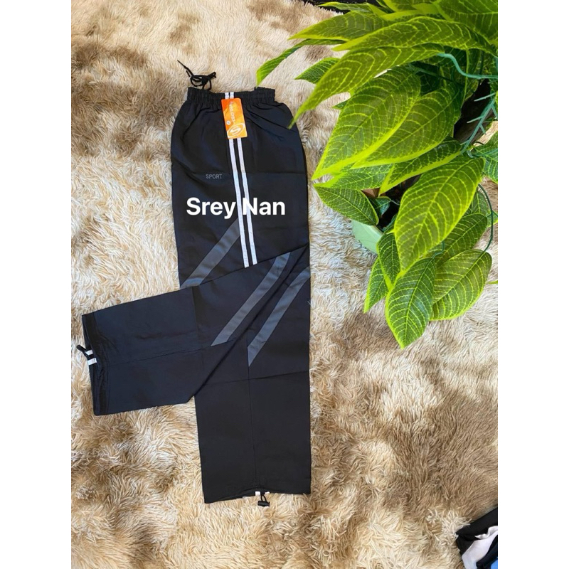 กางเกง วอร์ม ผ้าร่มขายาว มีหลายไซส์ มีไส่ S  M  L  XL 2XL 3XL ผ้าร่มมีซับใน กางเกงใส่ออกกำลังกาย เนื้อผ้าดีระบายอากาศดี