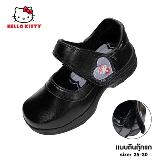 Hello Kitty รองเท้าเด็กนักเรียนหญิงคิตตี้ รุ่นตีนตุ๊กแก ไซต์25-30 KTL-542,KTL-545