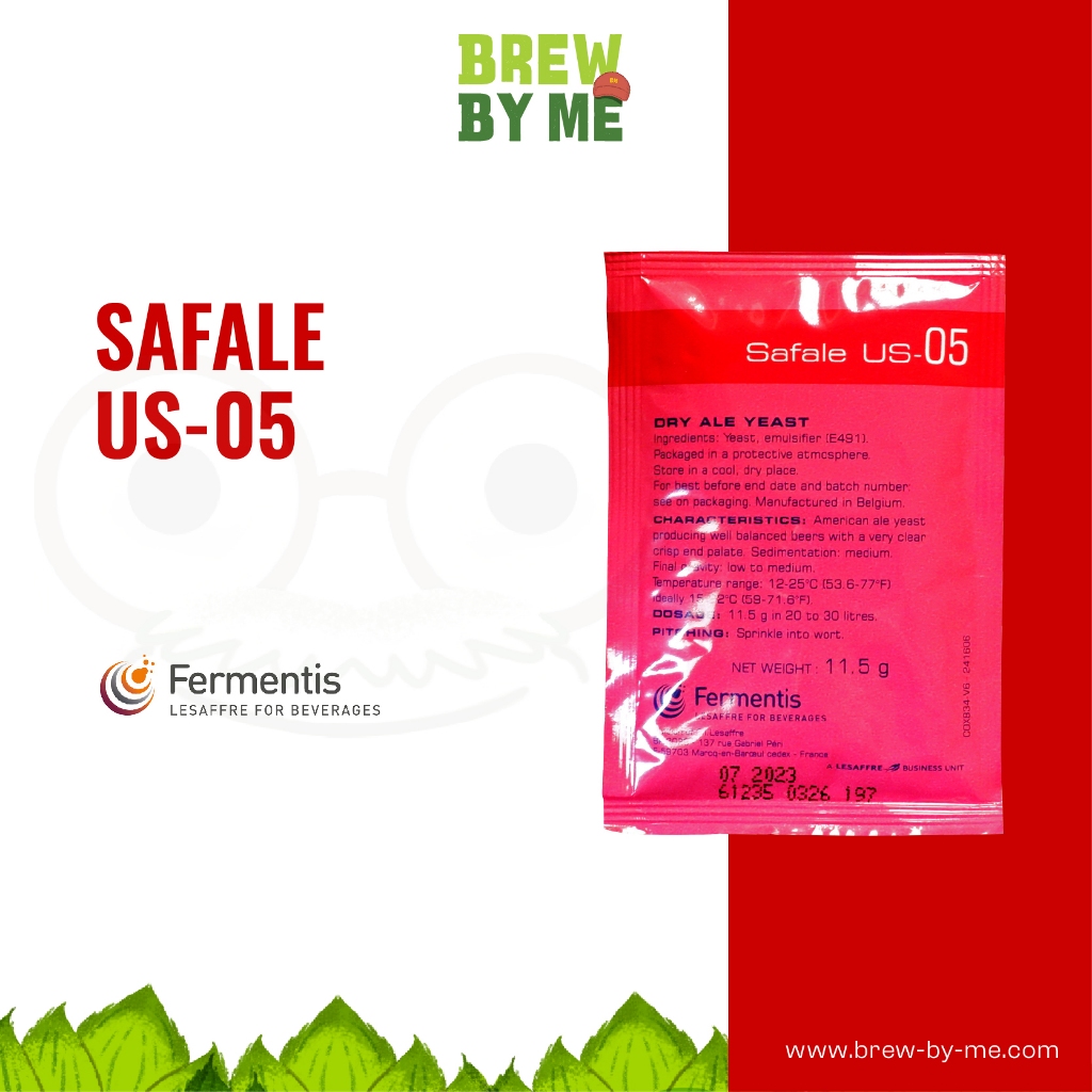 ยีสต์หมักเบียร์ Fermentis SafAle US-05 #homebrew