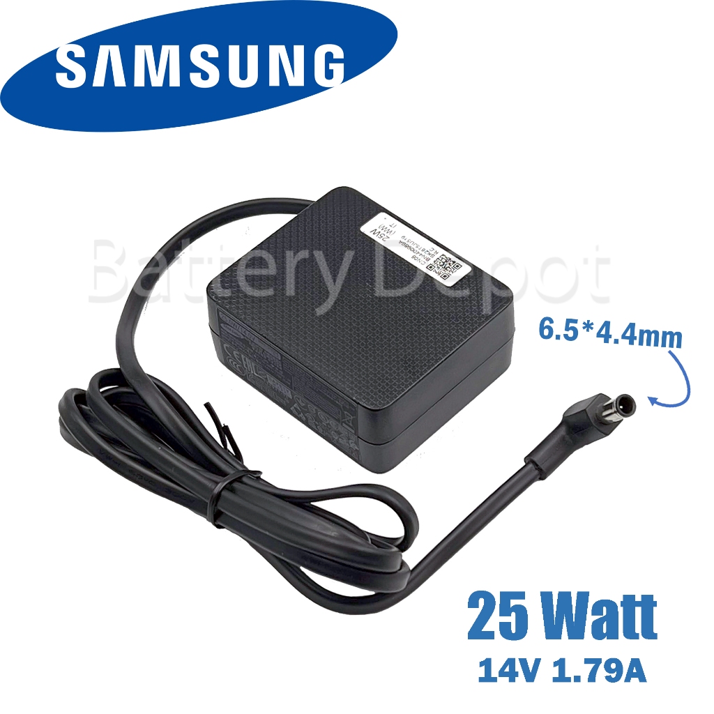 Samsung Monitor Adapter ของแท้ ค่าไฟ 25W 14V / 1.79A หัวขนาด 6.5*4.4 mm สายชาร์จ จอซัมซุง