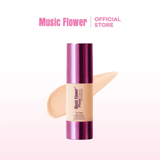 [Music Flower]  Photo Genic รองพื้นเนื้อครีมบางเบากันน้ำคุมมัน ไม่เหนียวเหนอะหนะ