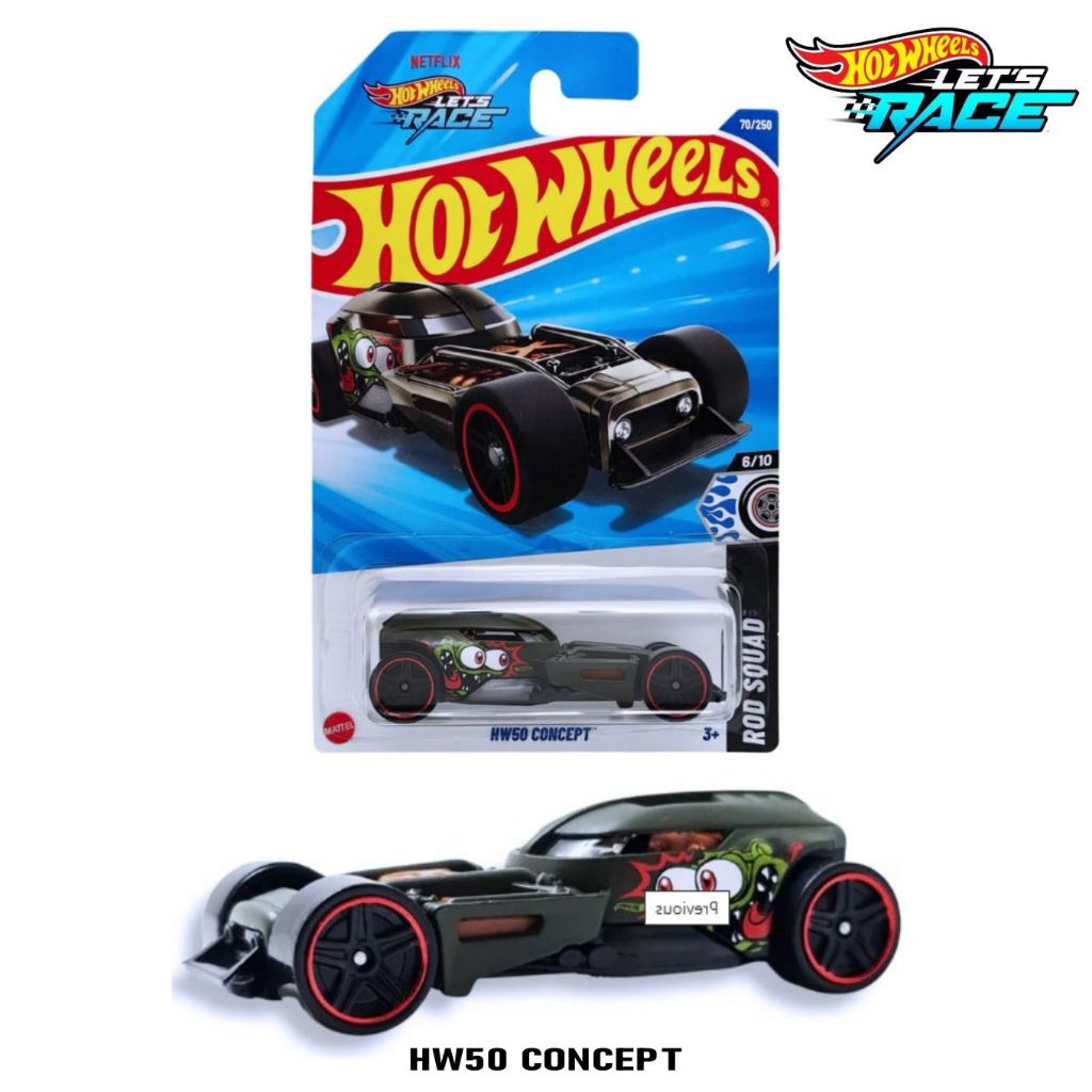 โมเดลเดลรถเหล็ก Hot Wheels รุ่น HW50 CONCEPT ลิขสิทธิ์แท้ hotwheels BBB6 รถของเล่น ของสะสม
