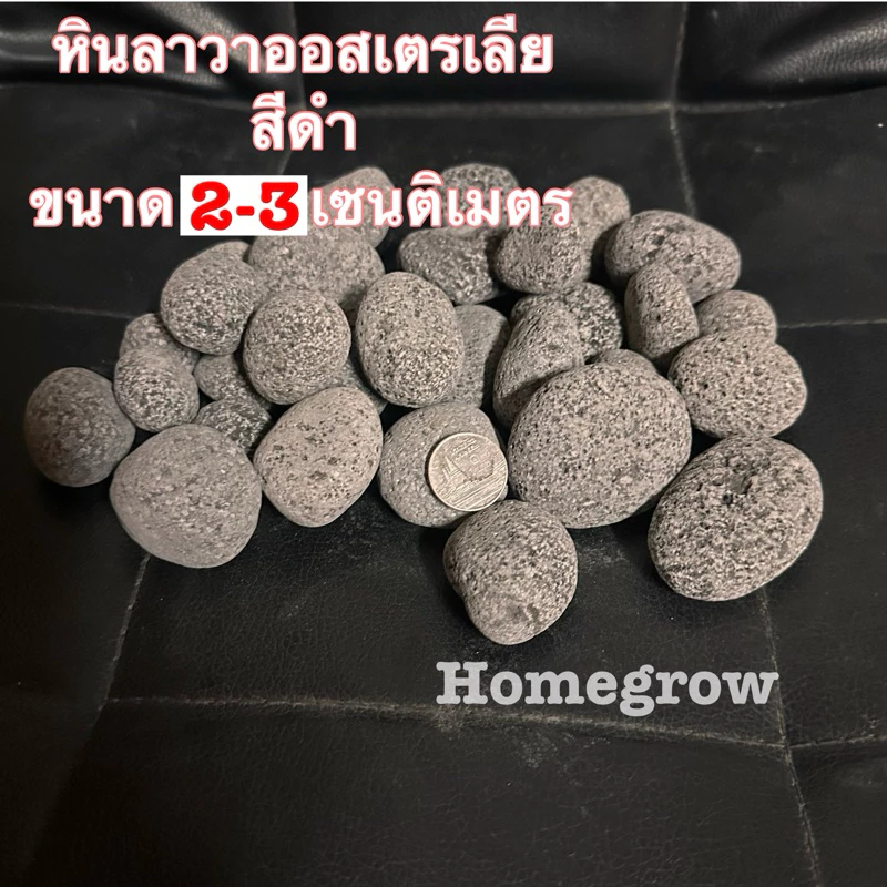 หินลาวาออสเตรเลีย สีดำ นำเข้า พร้อมจัดส่งในไทย