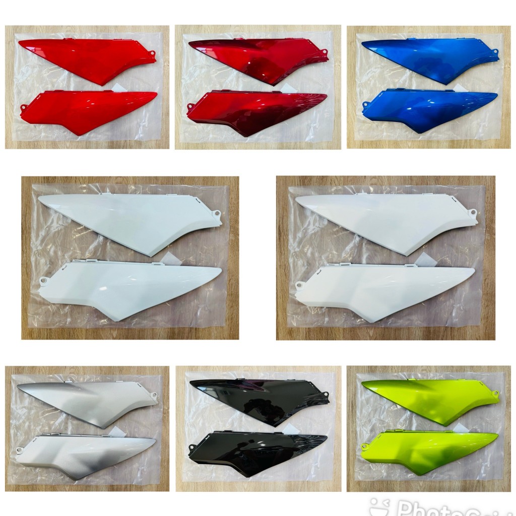 (FISHO) ฝาปิดแบต ฝาข้างตัวเล็ก Wave 125 i/s เวฟ 125 i/s ไฟเลี้ยวบังลม (ปี 2005-2010) (ราคาต่อคู่) (มี 8 สี)