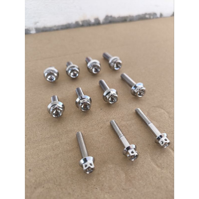 น็อตเลส หัวเจาะ ราคาต่อชิ้น M6(เบอร์10) M8(เบอร์12) M10(เบอร์14) น็อตแต่ง มอเตอร์ไซค์ Motorcycle - รูปที่ 3