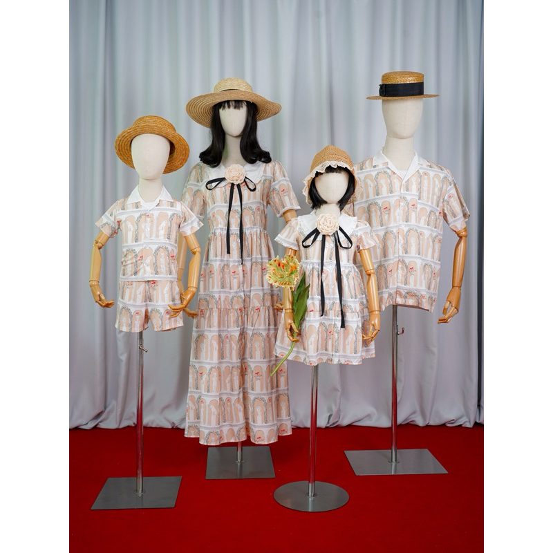 ชุดครอบครัว Love is love สีครีมโรมัน(รหัส234) - รูปที่ 4