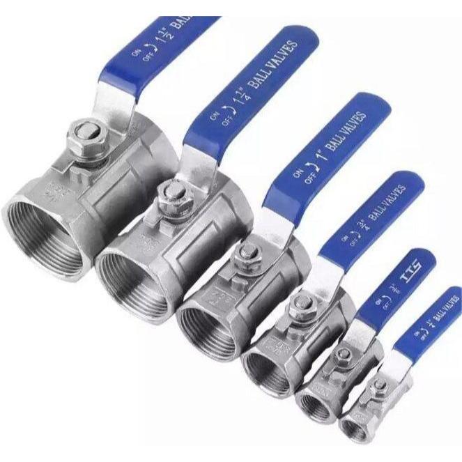 บอลวาล์วสแตนเลส 316 เกลียวในขนาด 1/4'' - 1.1/2''(Stainless Ball Valve) ส่งจากไทย