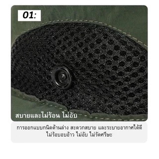 YH หมวกกันแดด หมวกคลุมหน้ากันแดด ปีกกว้าง รอบทิศทาง 360 องศา มีช่องระบายอากาศ สำหรับตกปลา ทำสวน ทำนา