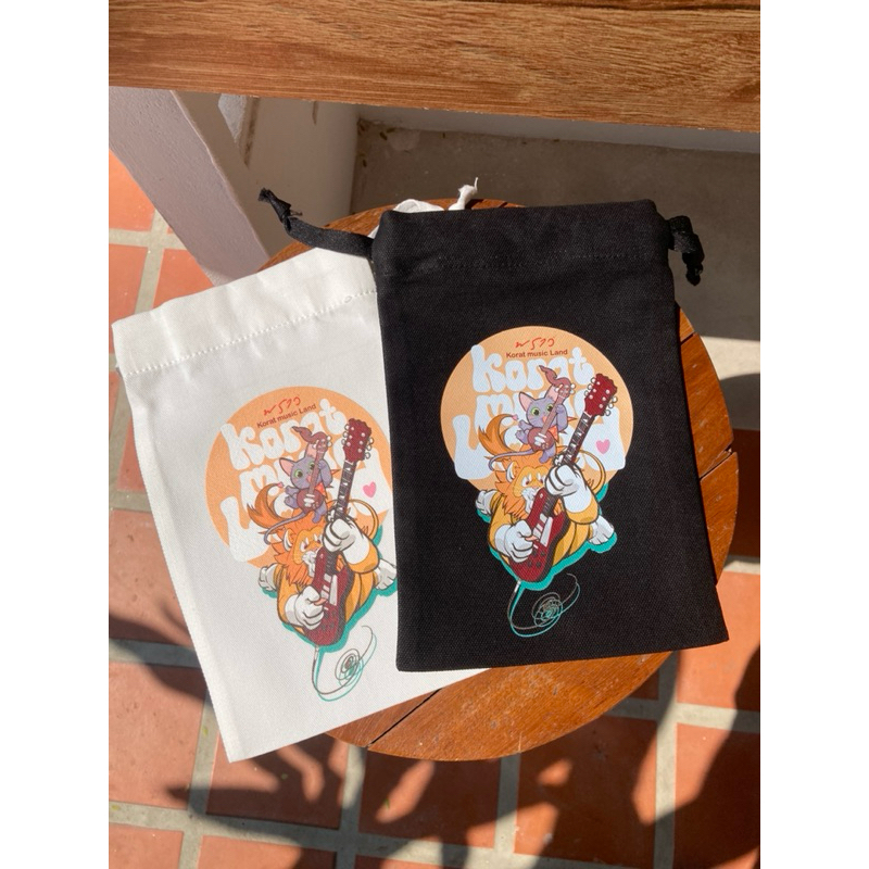 กระเป๋าหูรูดแมวสิงโต Korat music land