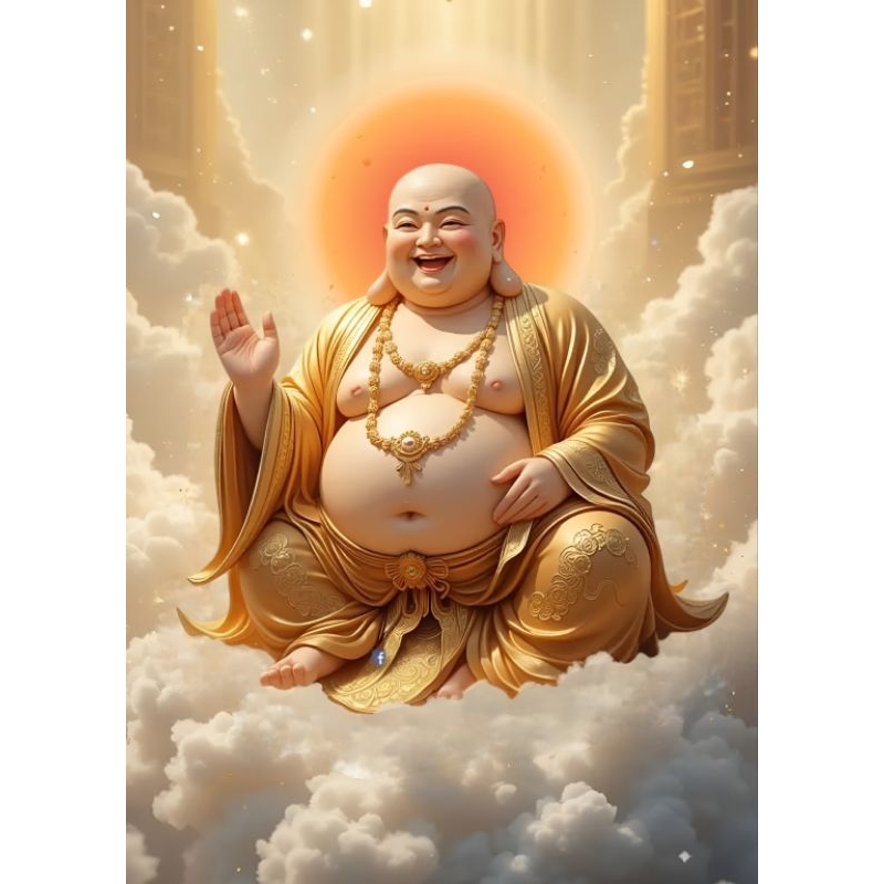 รูปโปสเตอร์ พระสังกัจจายน์ ไม่มีกรอบ ติดผนัง ภาพมงคล เสริมฮวงจุ้ย ตกแต่งบ้าน ขนาด A3