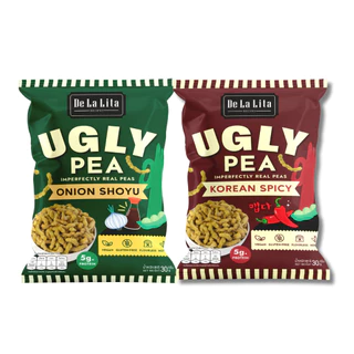 De La Lita Ugly Pea ขนมคลีน ขนมอบกรอบ จากถั่วลันเตา แคลต่ำ อบ ไม่ทอด กลูเตนฟรี วีแกน มังสวิรัติ vegan ขนมสุขภาพ