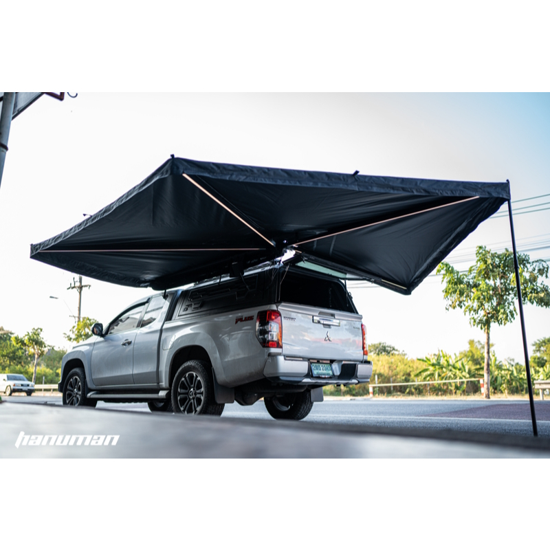 Hanuman 270 Degree Awning ออนนิ่ง 270 องศา พร้อมไฟ LED ในตัวสว่างจริง ไม่จกตา