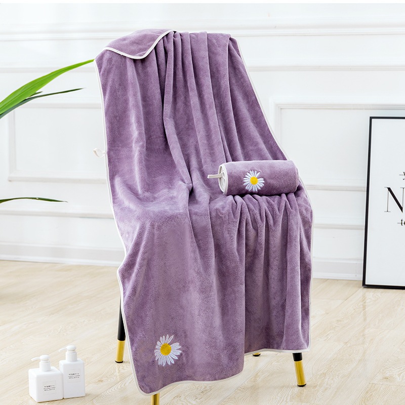 พร้อมส่ง Towel ผ้าเช็ดตัว ผืนใหญ่ ขนาด 70x140 ซม งานแต่ง