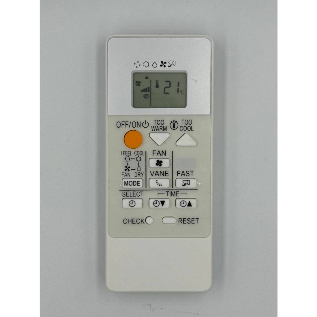รีโมทแอร์ Mitsubishi รุ่น RH19B  มีปุ่มคำสั่ง Fast  ***รุ่นและปุ่มคำสั่งต้องเหมือนรีโมทเดิม จะใช้งานได้ครบถ้วน***