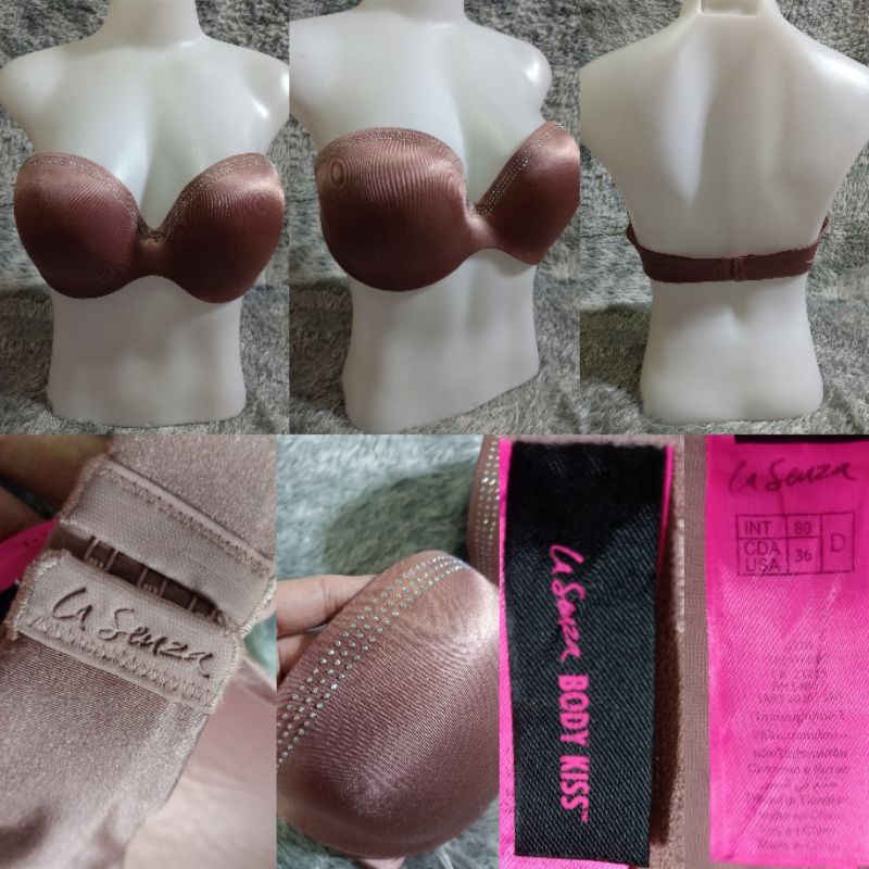#เสื้อใน#เสื้อชั้นในผู้หญิง ฟองกลาง+โครง ขอบแต่งเพชร#LASENZA SIZE 36D