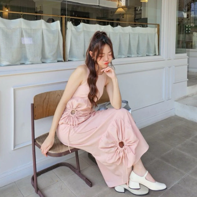 ( พร้อมส่ง)TheBlancPale : Suneve Dress เดรสดอกไม้รุ่นเดรสยาว เดรสสวย เดรสไปทะเล