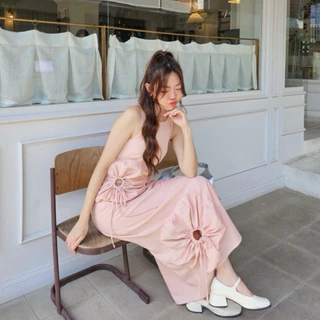 ( พร้อมส่ง)TheBlancPale : Suneve Dress เดรสดอกไม้รุ่นเดรสยาว เดรสสวย เดรสไปทะเล