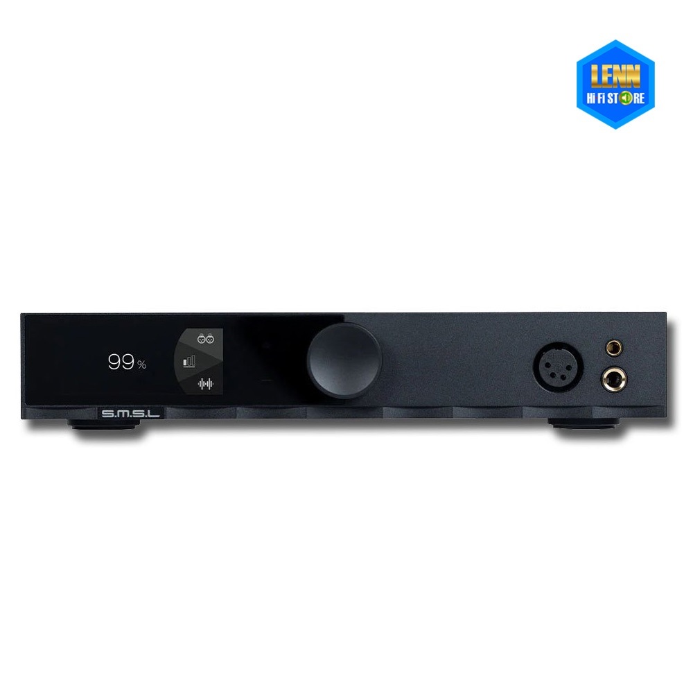 SMSL H400 เครื่องขยายเสียงหูฟัง Fully Balanced สีเงิน วัสดุอลูมิเนียม