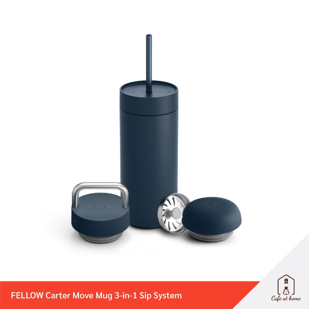 Fellow Carter Move Mug 16 ออนซ์ พร้อม ฝา 3-in-1 Sip System แก้วเก็บความเย็น