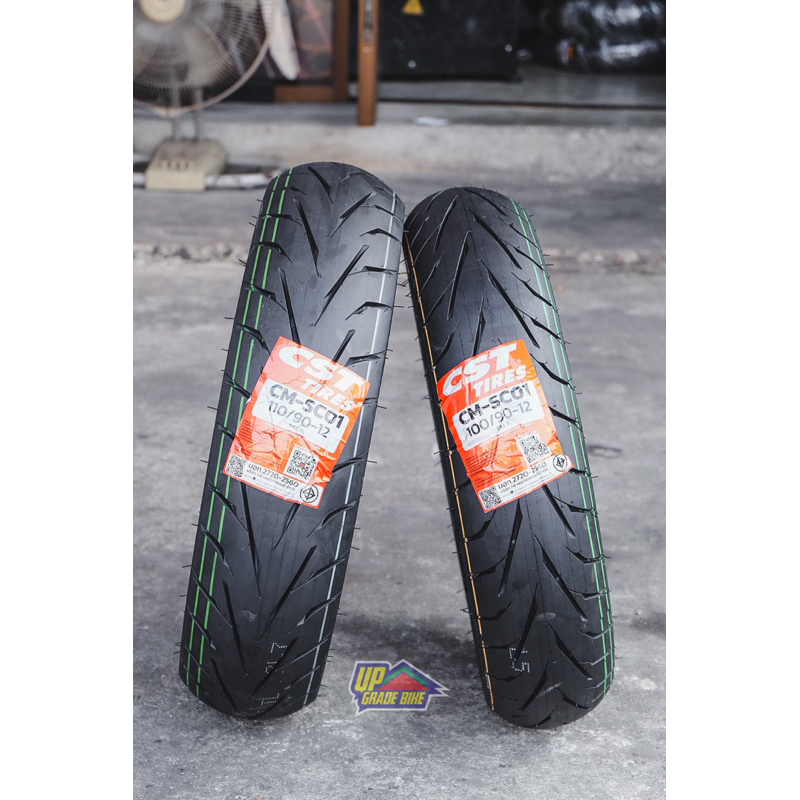 ยาง CST CM-SC01 ใส่ GIORNO+ / ZOOMER-X / SCOOPY I CLUB12 ไซส์เดิม คู่ละ 2,490฿ (ยางปี 25)