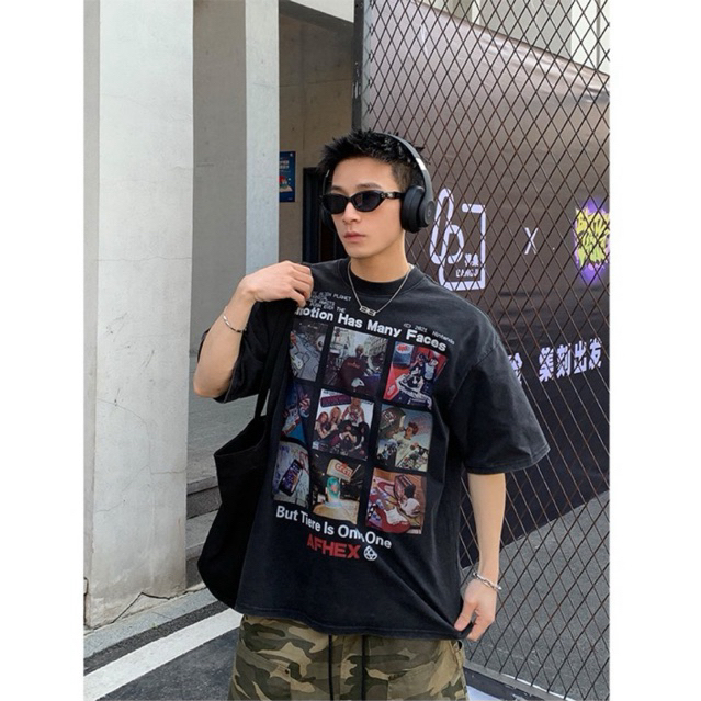 เสื้อยืดผู้ชายโอเวอร์ไซส์ Emotion