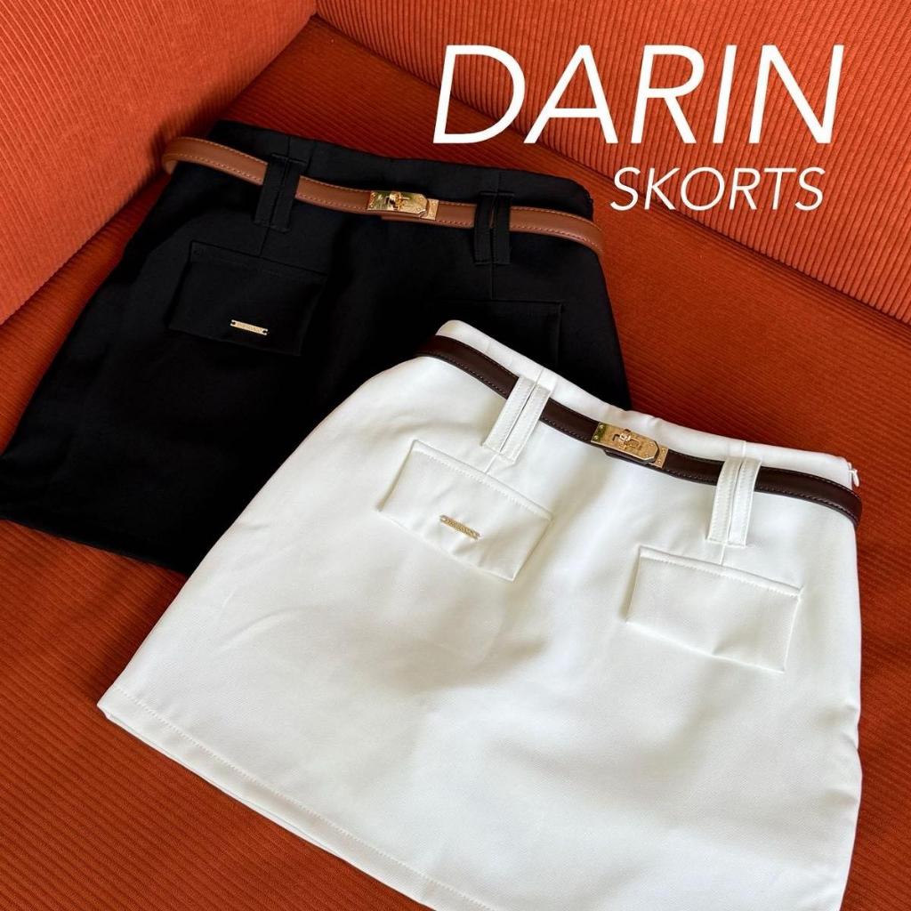 THESUNCO-Darin Skorts กางเกงกระโปรง ขอบเอวในตัว งานตัด เดอะ ซัน โคร์