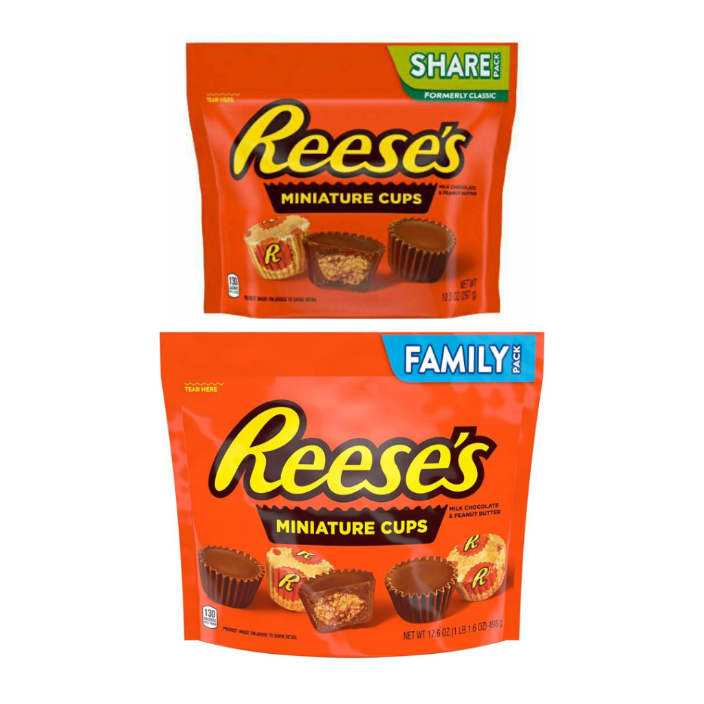 Reese's peanut butter cup milk chocolate มีขนาด 498-297g สินค้าจากประเทศสหรัฐอเมริกา