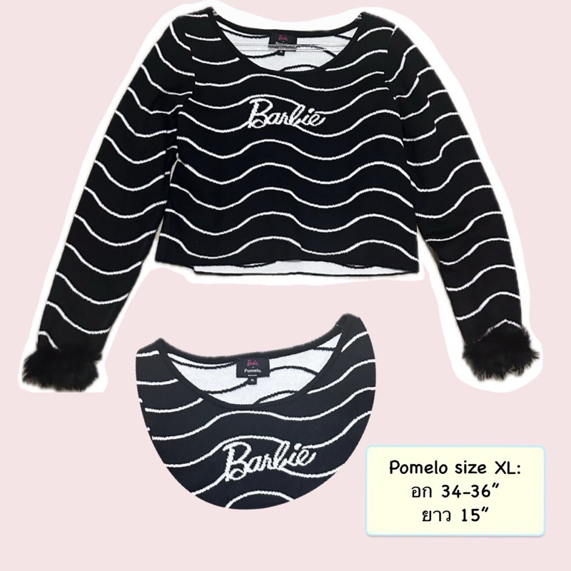 Barbie x Pomelo เสื้อแขนยาว size XL