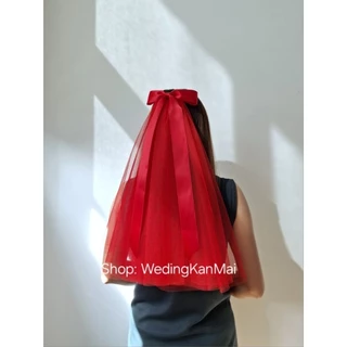 เวลเจ้าสาว ผ้าคลุมผมเจ้าสาว มีหวีสับ หลายแบบ ตรงปก (Veil สายสะพาย, ที่คาดผมเจ้าสาว)